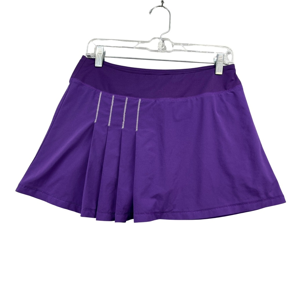 Athleta Skort Womens Small Purple Pleated Stretch Athletic Tennis Golf Skirt